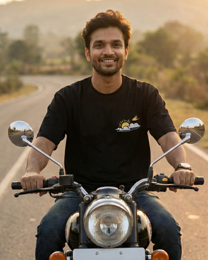 ROAM - Black - Oversized Adults T-Shirt