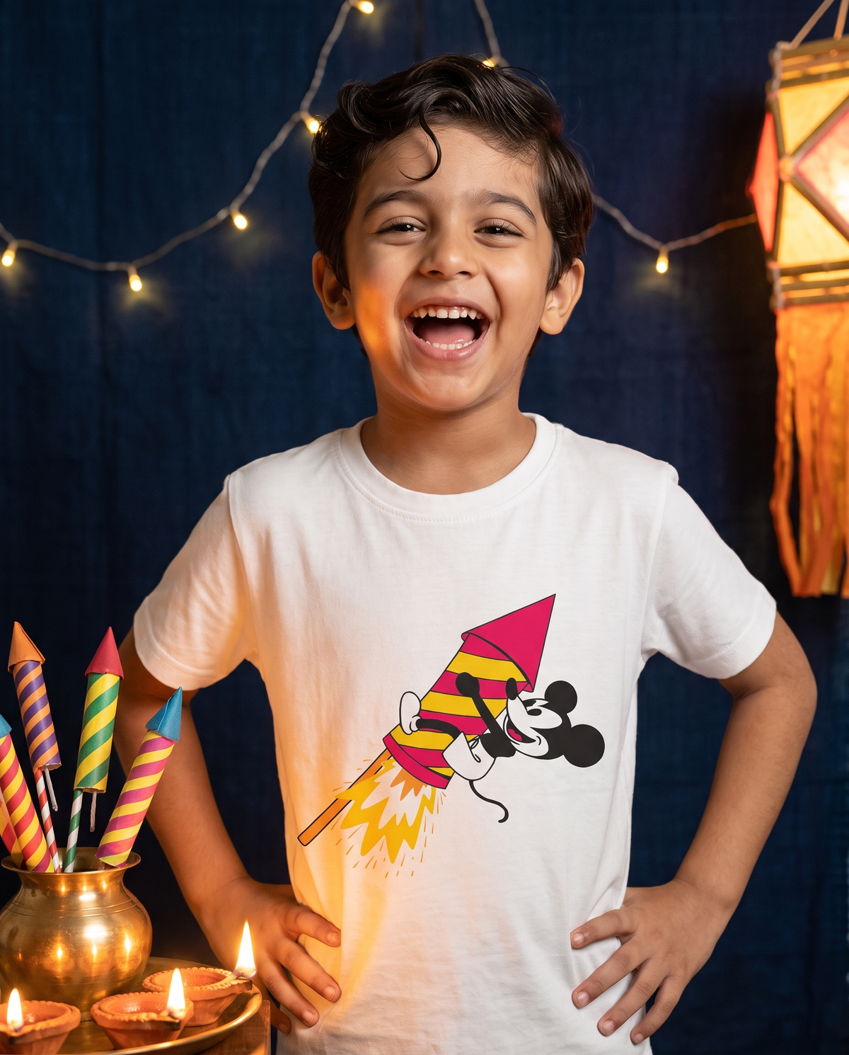 Rocket Boy - White - Unisex Kids T-shirt