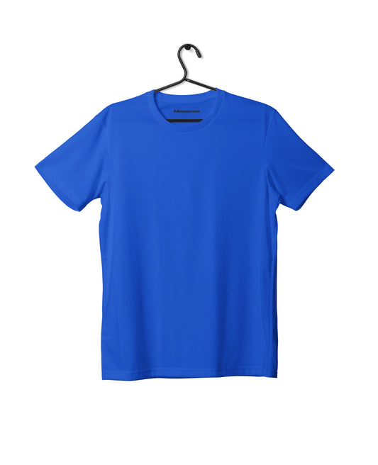 Royal Blue Half Sleeve Plain Kids T-Shirt