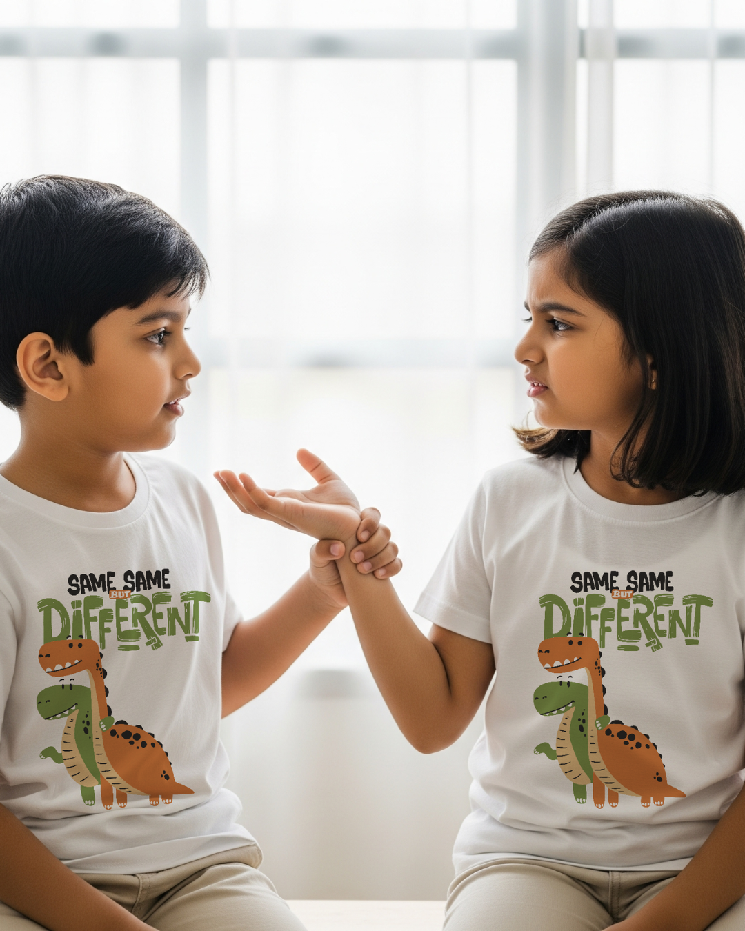 Same Different - White - Unisex Kids T-shirt