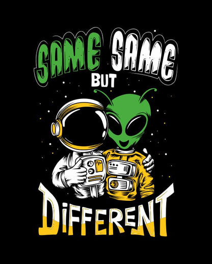 Same Different - Black - Unisex Kids T-shirt