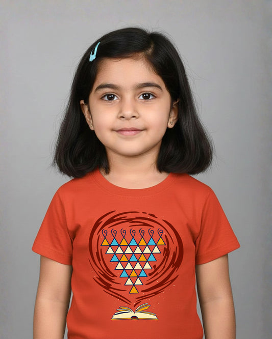 Saraswati - Orange - Unisex Kids T-shirt