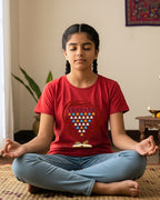 Saraswati - Red - Unisex Kids T-shirt