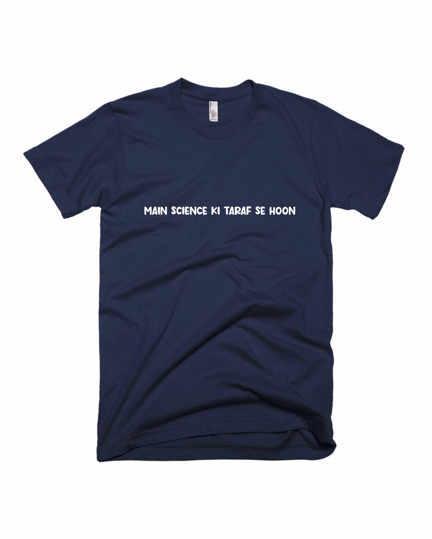 Einstein - Navy Blue - Unisex Adults T-shirt with Back Print