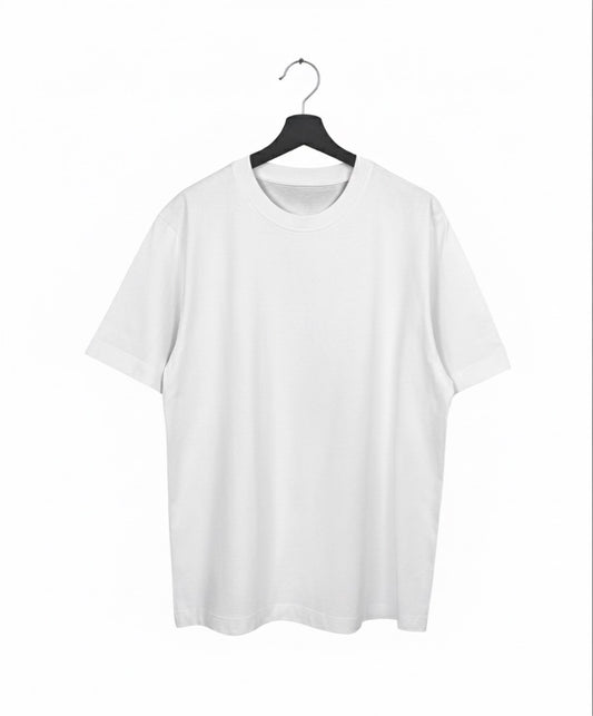 Solid White - Unisex Oversized Adults T-shirt
