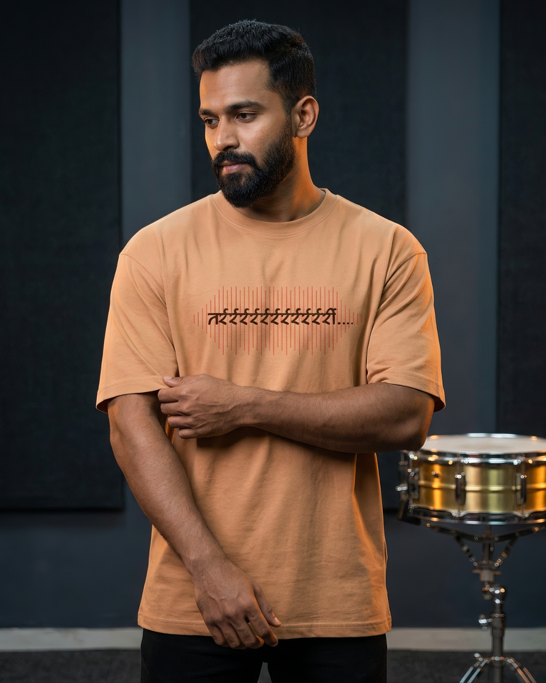Tarri Vitruvian - Light Caramel - Oversized Adults T-Shirt