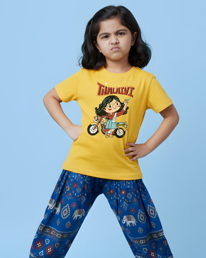 Thalaivi - Yellow - Unisex Kids T-shirt