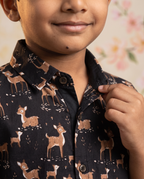 The Bambi Night - Kids Pure Cotton Printed Shirt