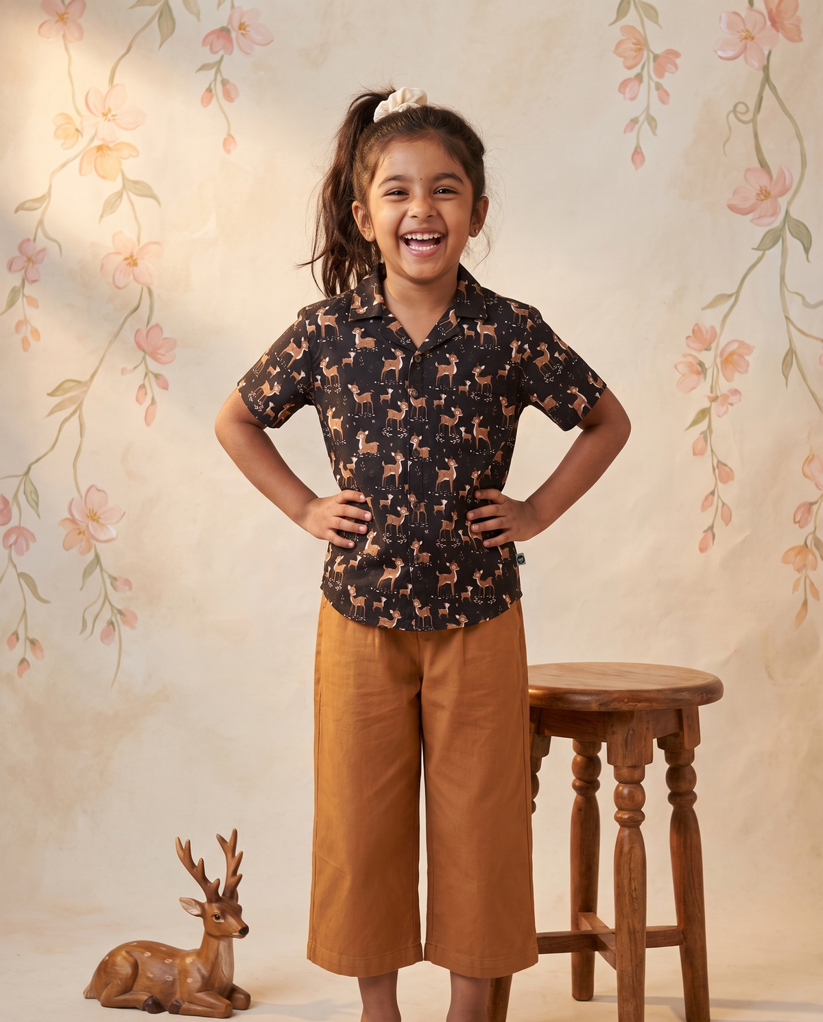 The Bambi Night - Kids Pure Cotton Printed Shirt