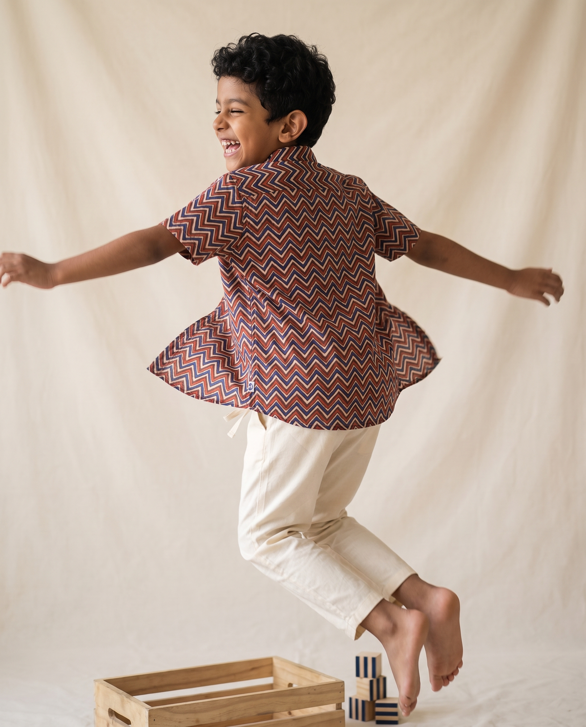 The Color Wave - Kids Pure Cotton Printed Shirt
