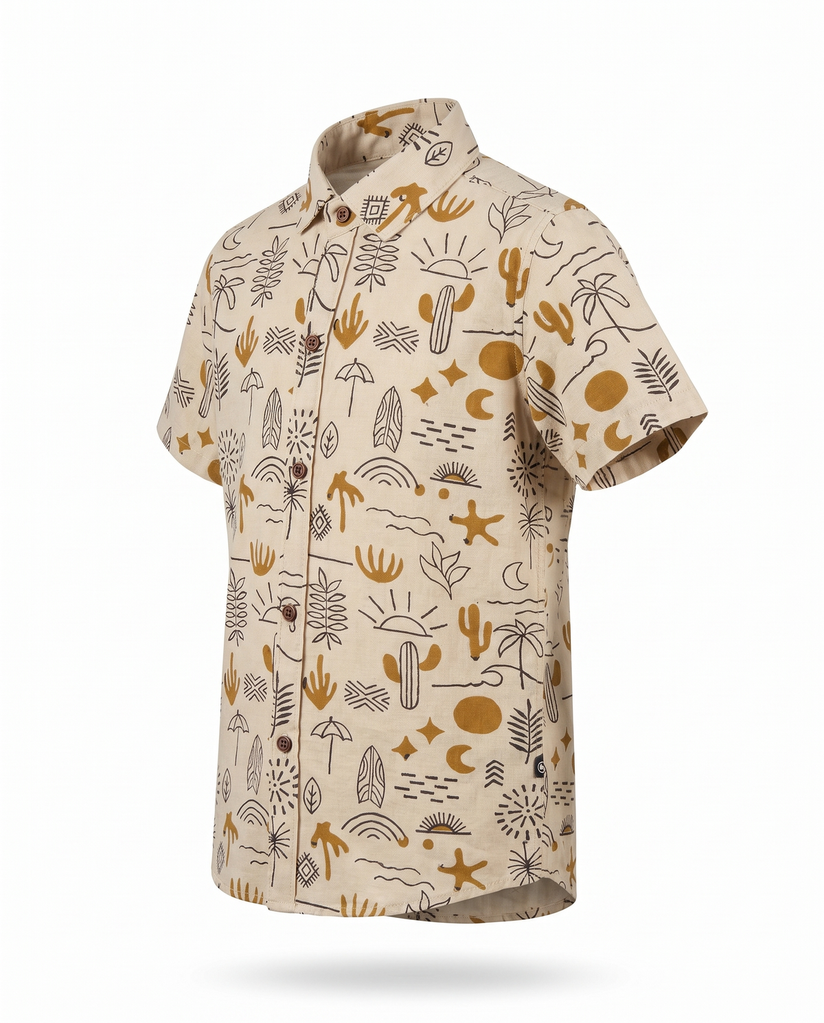 The Desert Oasis - Kids Pure Cotton Printed Shirt