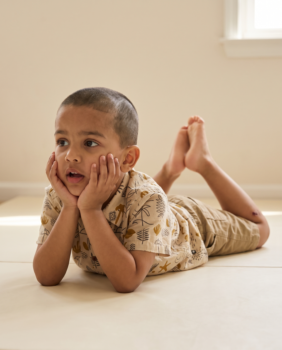 The Desert Oasis - Kids Pure Cotton Printed Shirt