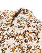 The Folk Bird - Handblock Print - Unisex Pure Cotton Cuban Collar Shirt