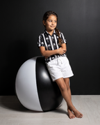 The Tropical Stripe - Kids Pure Cotton Printed Shirt