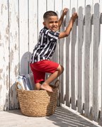 The Tropical Stripe - Kids Pure Cotton Printed Shirt