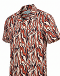 The Tiger Stripe - Handblock Print - Unisex Pure Cotton Cuban Collar Shirt