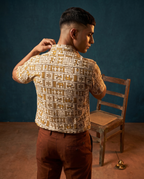 The Tribal Panel - Handblock Print - Men’s Pure Cotton Regular Shirt