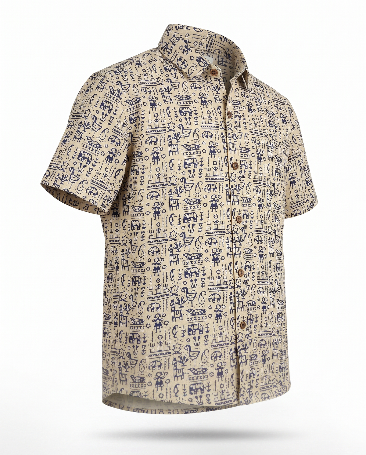 The Tribal Story - Kids Pure Cotton Printed Shirt