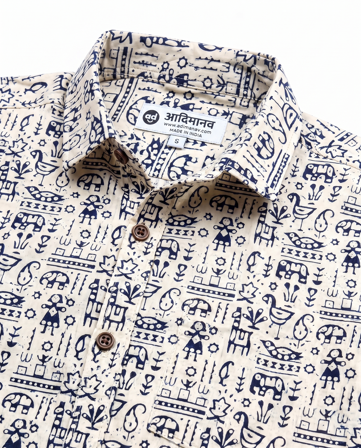The Tribal Story - Kids Pure Cotton Printed Shirt