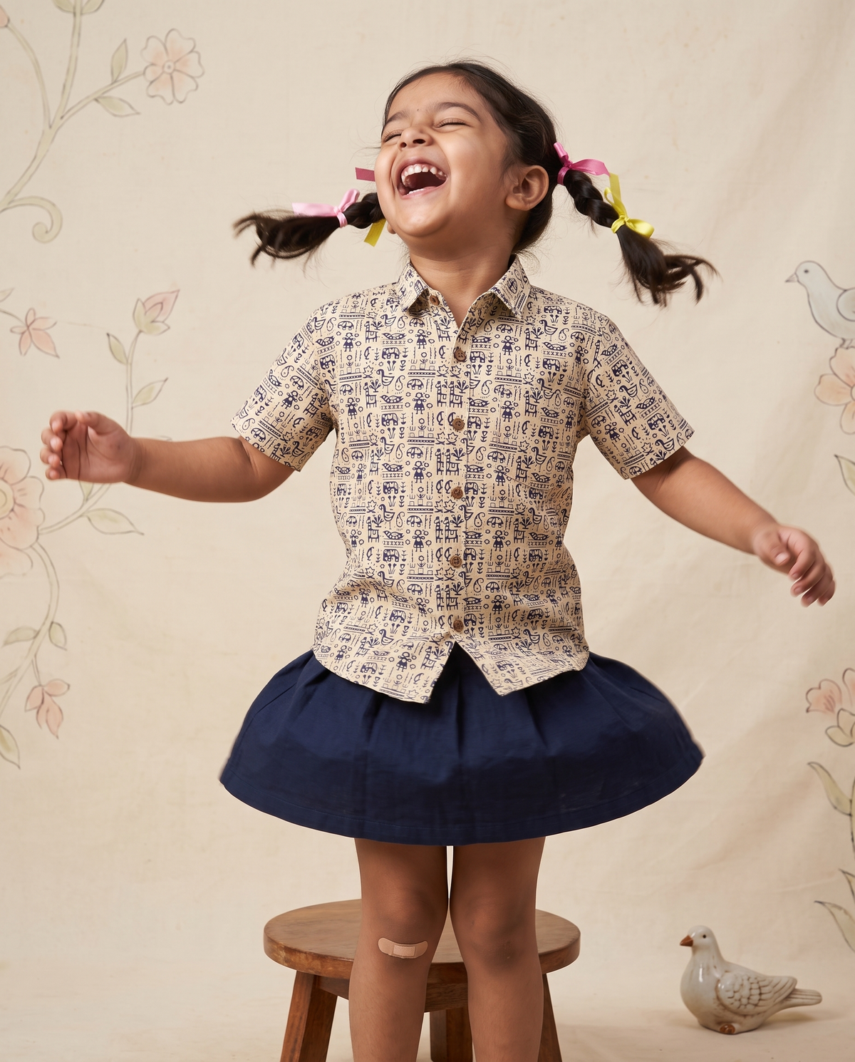 The Tribal Story - Kids Pure Cotton Printed Shirt