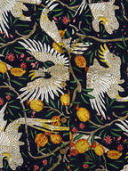 Tropical Birds - Sanganeri Print - Women’s Pure Cotton Crop Shirt