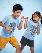 Undarala Manjar Saksh - Pastel Blue - Unisex Kids T-shirt