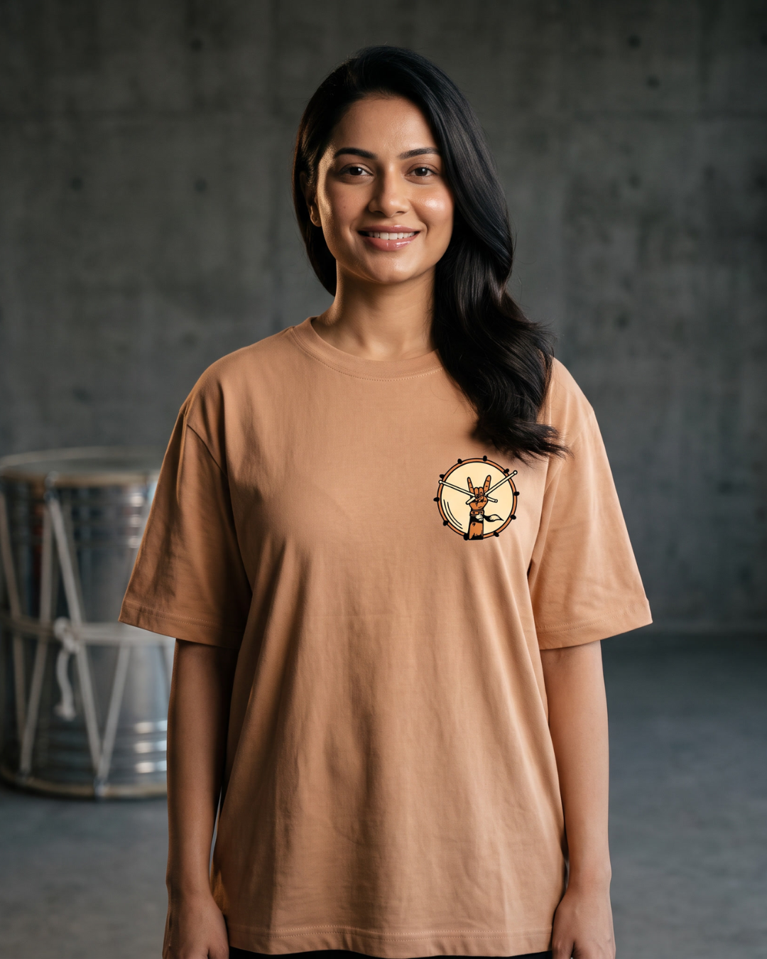 Vaadak - Light Caramel - Unisex Oversized Adults T-Shirt