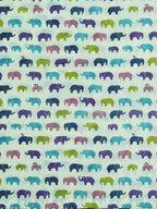 Vibrant Elephants - Sanganeri Print – Women’s Pure Cotton Crop Shirt