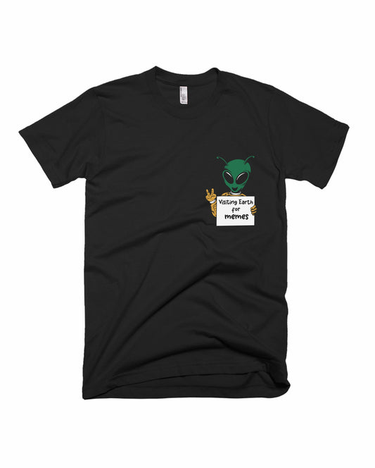 Alien Memes - Black - Unisex Adults T-shirt