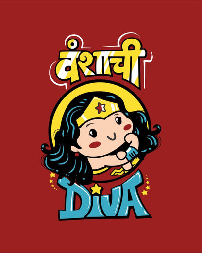 Vaunshachi Diva - Red - Womens T-shirt