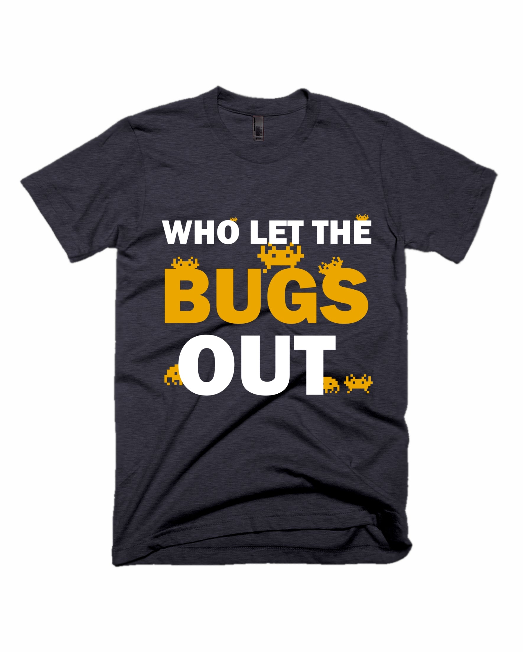 Who Let The Bugs Out - Charcoal Melange - Unisex Adults T-shirt