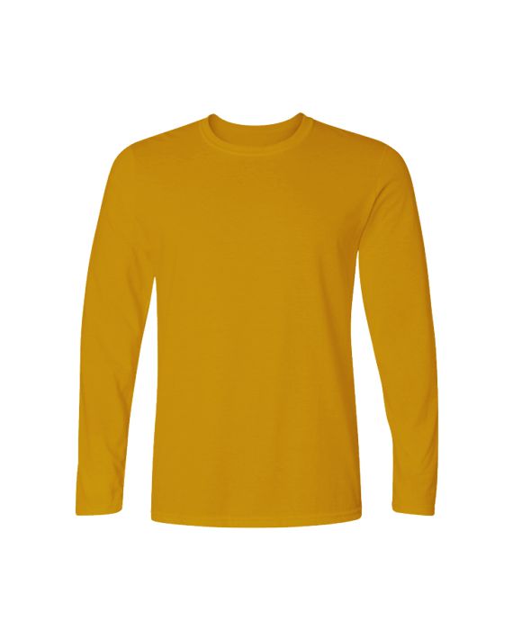 Yellow Full Sleeve Plain Adults T-Shirt