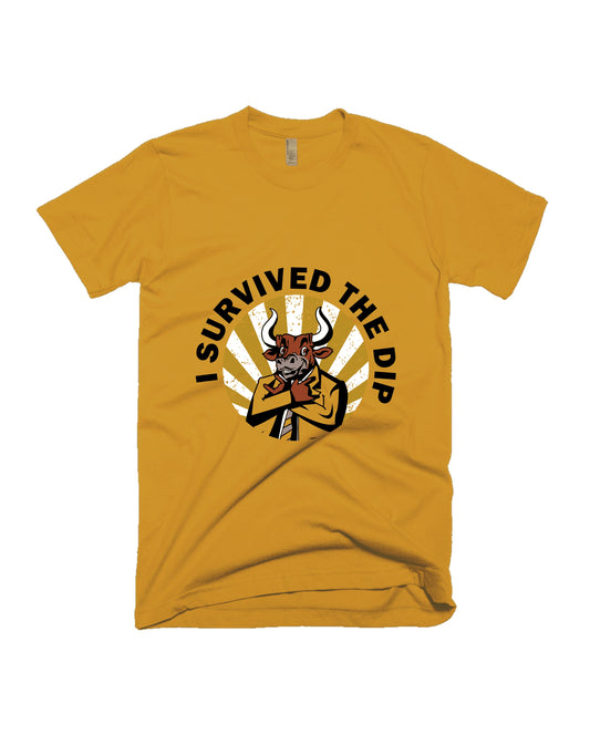 I Survived the DIP - Yellow - Unisex Adults T-shirt
