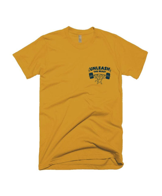 The Beast - Pocket Print - Yellow - Unisex Adults T-shirt
