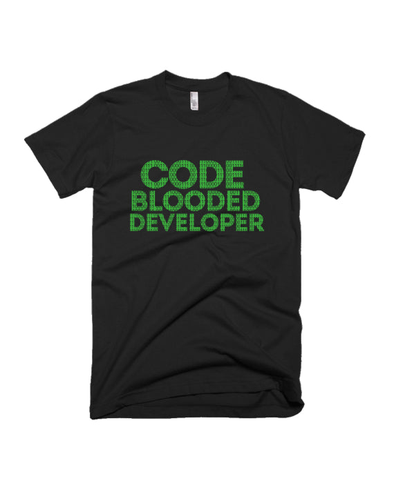 Code Blooded Developer - Black - Unisex Adults T-shirt – Adimanav Studios