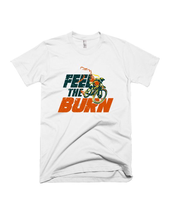 Feel the Burn - White - Unisex Adults T-shirt