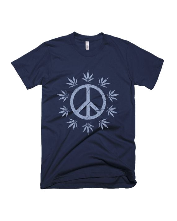 Find Peace - Navy Blue - Unisex Adults T-shirt