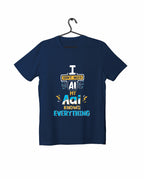 I dont need AI - Navy Blue - Unisex Kids T-shirt