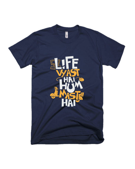 Life Vyast Hai - Navy Blue - Unisex Adults T-shirt