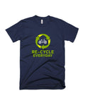 Recycle Everyday - Navy Blue - Unisex Adults T-shirt