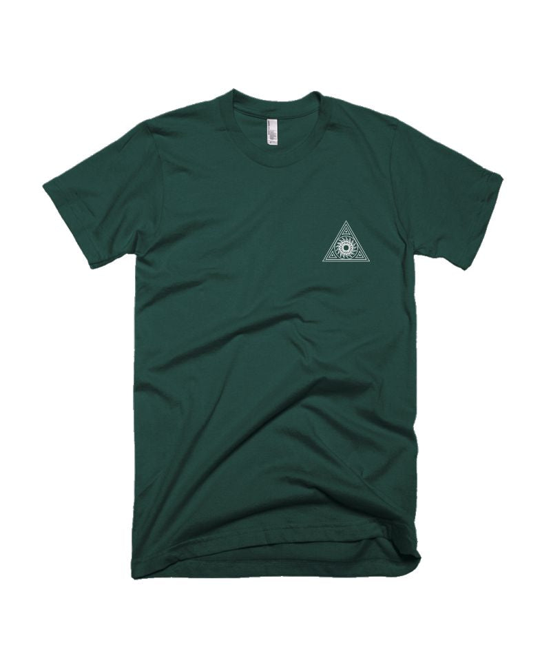 Trikona - Pocket Print - Bottle Green - Unisex Adults T-shirt